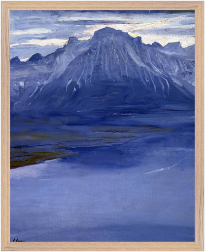 Twilight, Lake Geneva by Sir John Lavery – 40x50 cm Collector’s Edition in natural oak frame