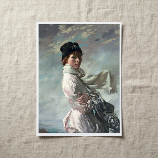 Unframed linen mockup