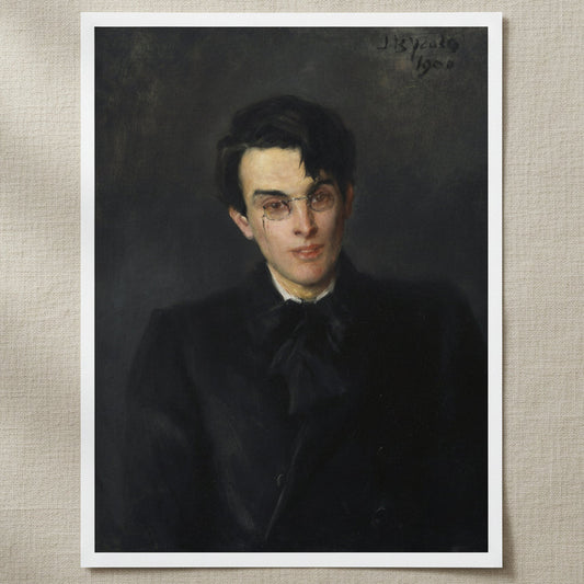 Portrait of W. B. Yeats unframed fine art print – archival Irish literary heritage print on matte paper
