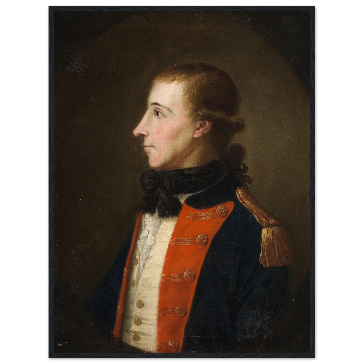 Theobald Wolfe Tone Irish portrait print 60x80 cm black frame