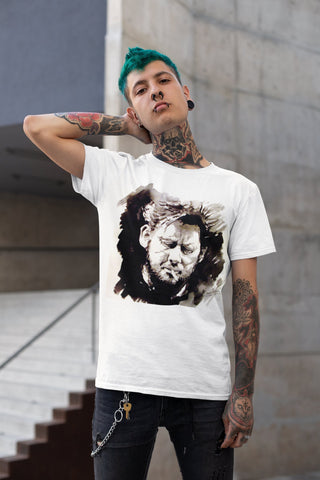 Shane MacGowan T-shirt High quality unique wearable art, designed by independent Irish artists. | Buy Irish Art Online Art Gallery | Lead Singer of Celtic Punk Band the Pogues.