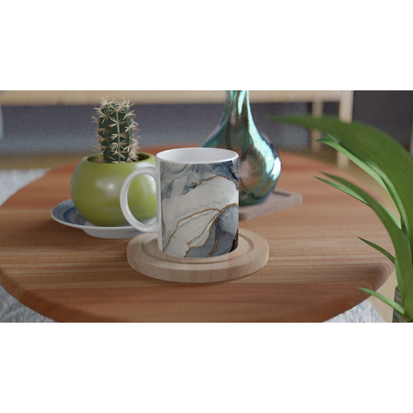 Minimalist Abstract White 11oz Ceramic Mug