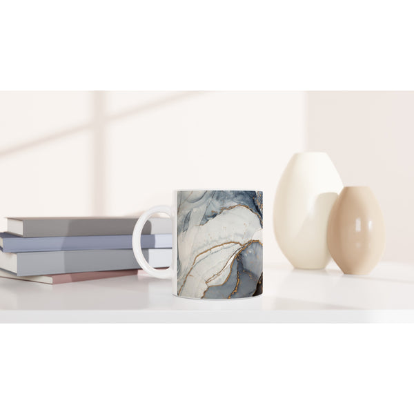 Minimalist Abstract White 11oz Ceramic Mug